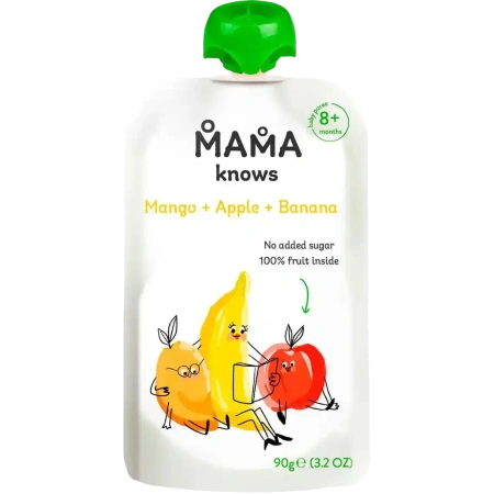 MAMA knows манго- яблоко- банан 90гр